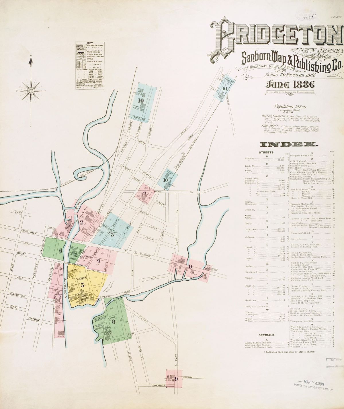 Map of Bridgeton