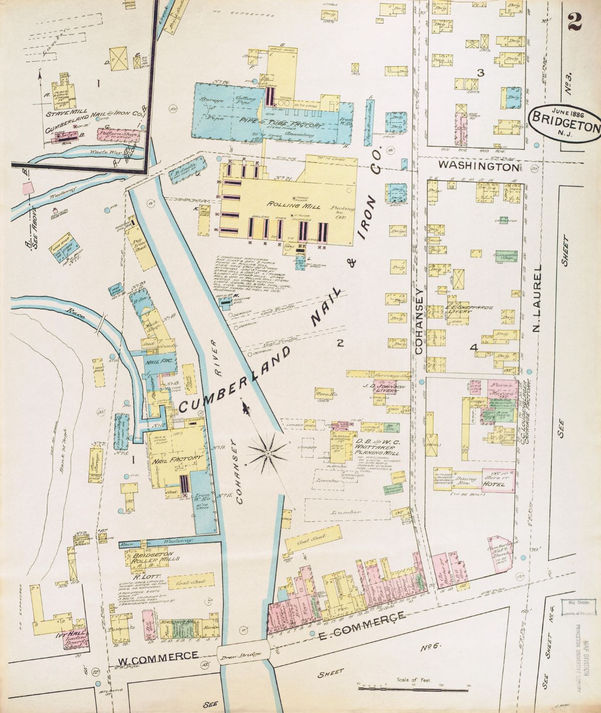 Street map of Bridgeton