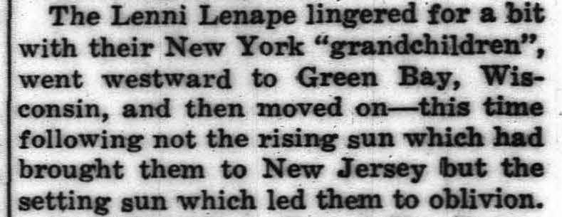 excerpt from newspaper