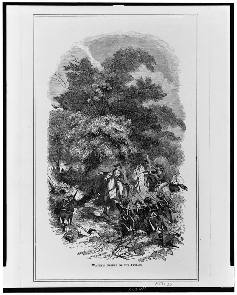 Depiction of the Battle of Fallen Timbers