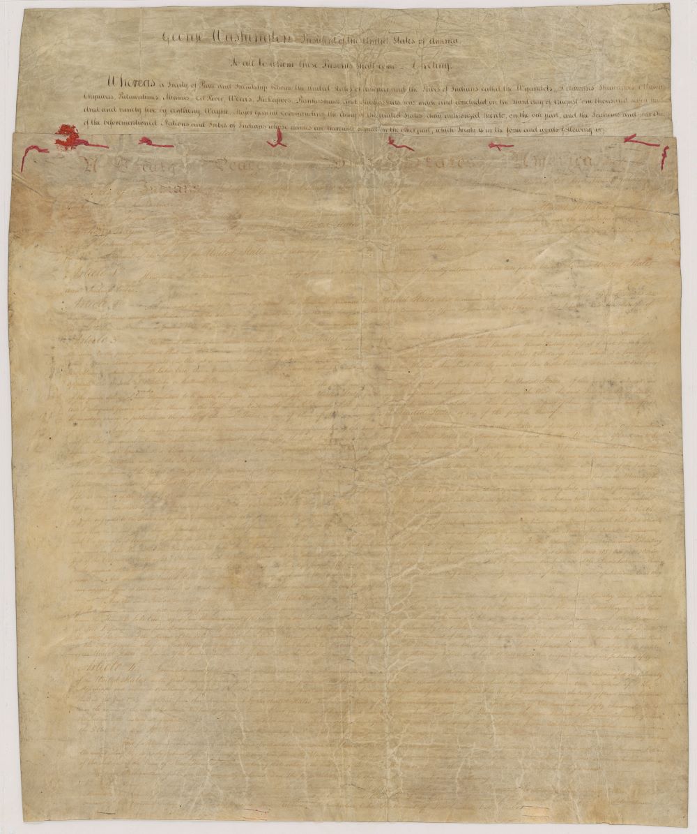 An old paper document has fine print.