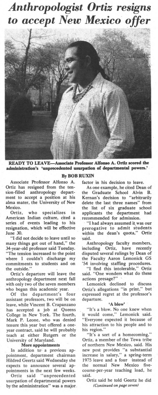 a newspaper article shows a man and descirbes his recent resignation